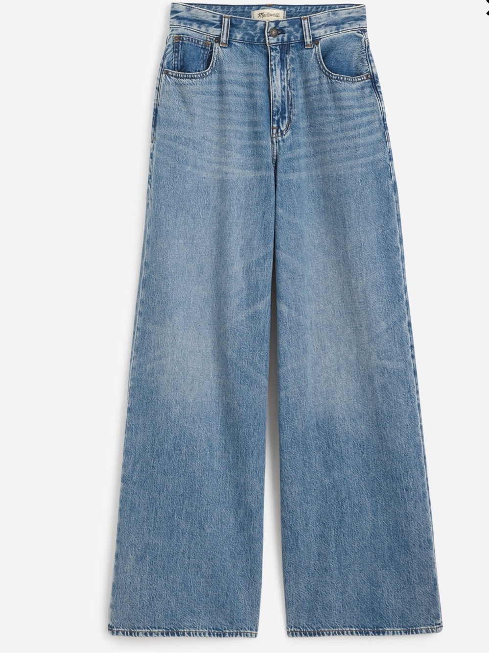 Madewell Petite Superwide-Leg Jeans: Airy Denim Edition 24P